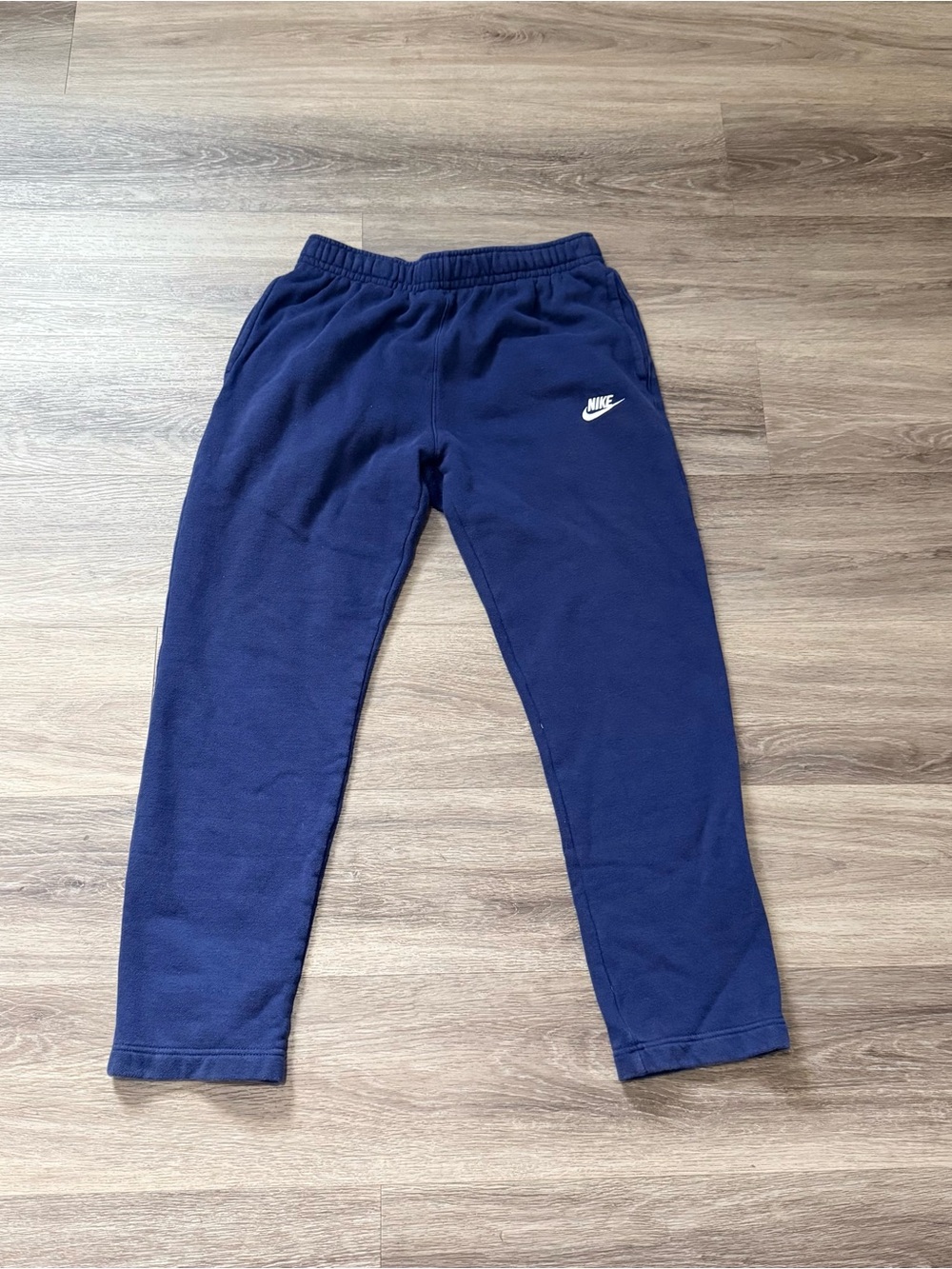 Nike Kids Navy & White Logo Joggers